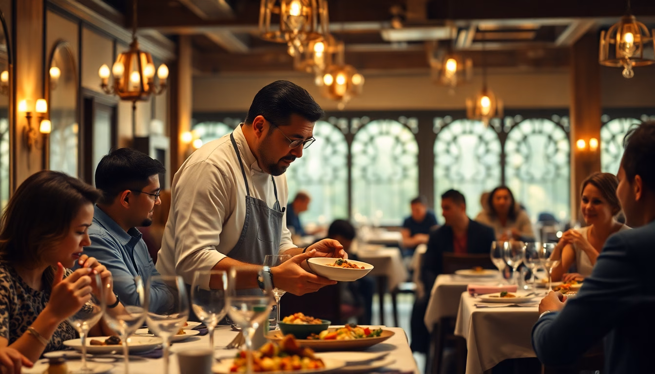Un plat innovant et appétissant dans un restaurant