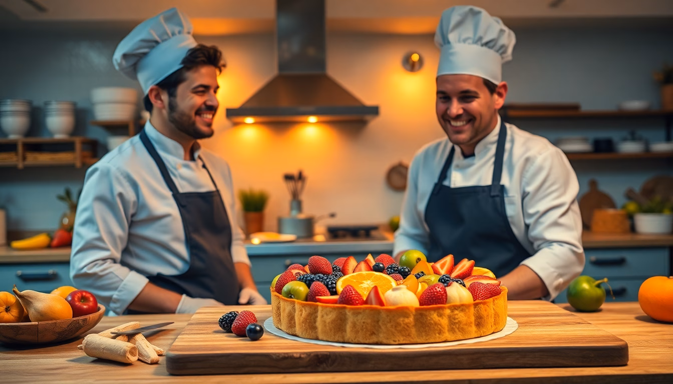 Une tarte colorée et appétissante, sans cuisson apparente, présentée sur une table.