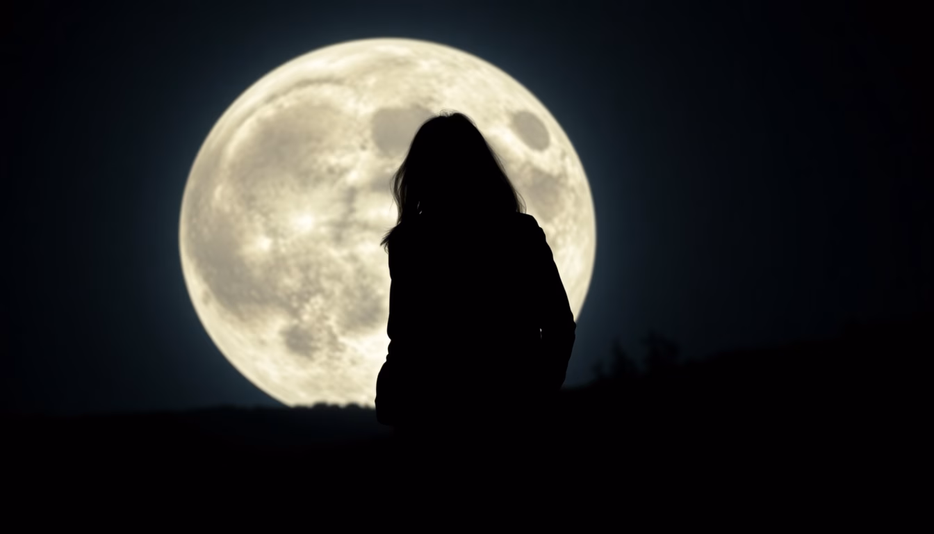 Image d'une pleine lune particulièrement grande et lumineuse