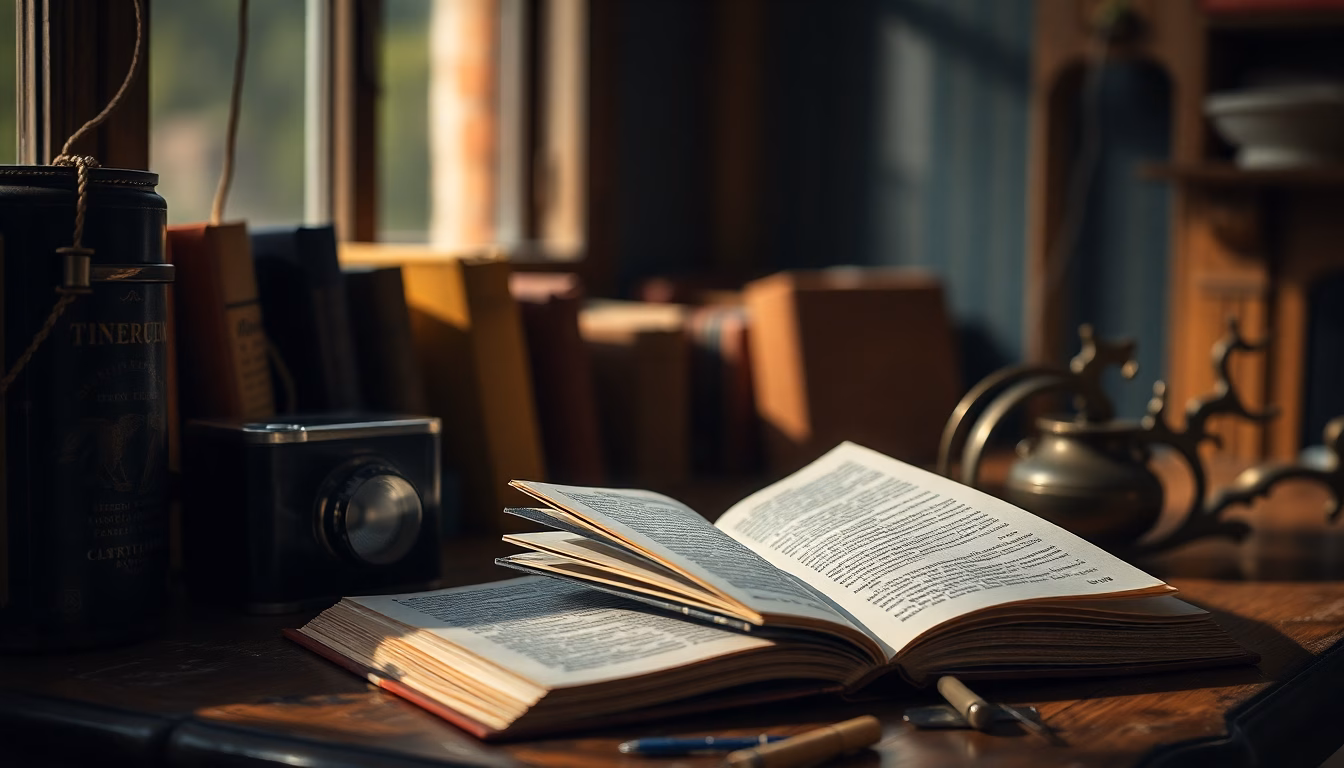 Pile de livres anciens éclairés par la lumière