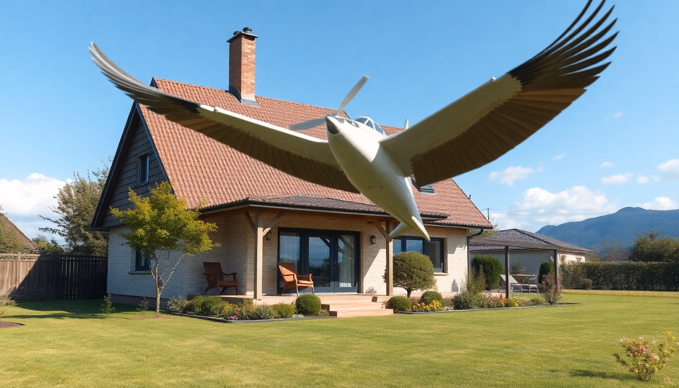 maison calme avion chasse