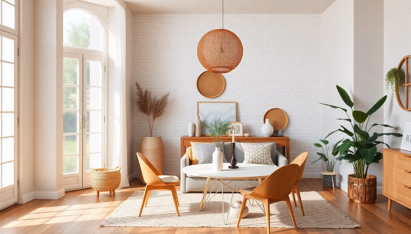 Salon moderne et lumineux