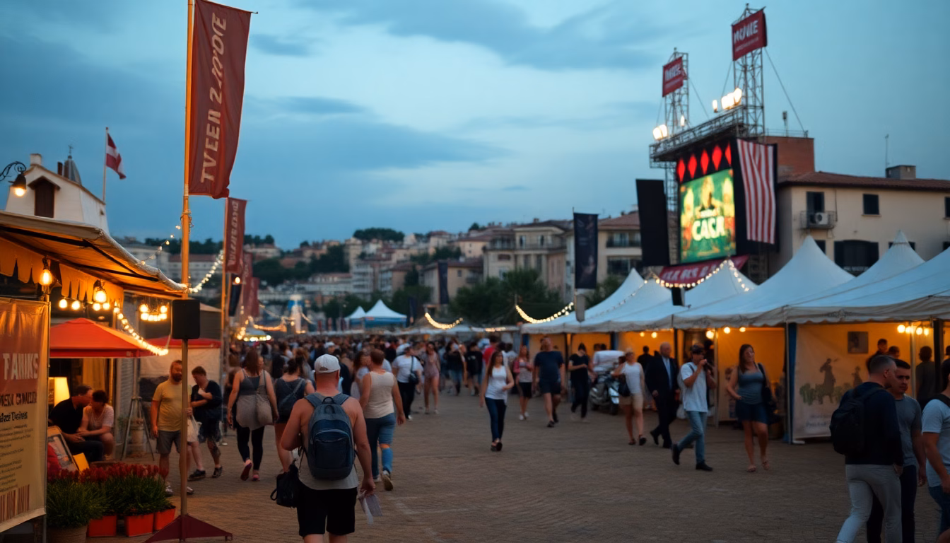 festivaliers aux Vieilles Charrues avec tenues tendance