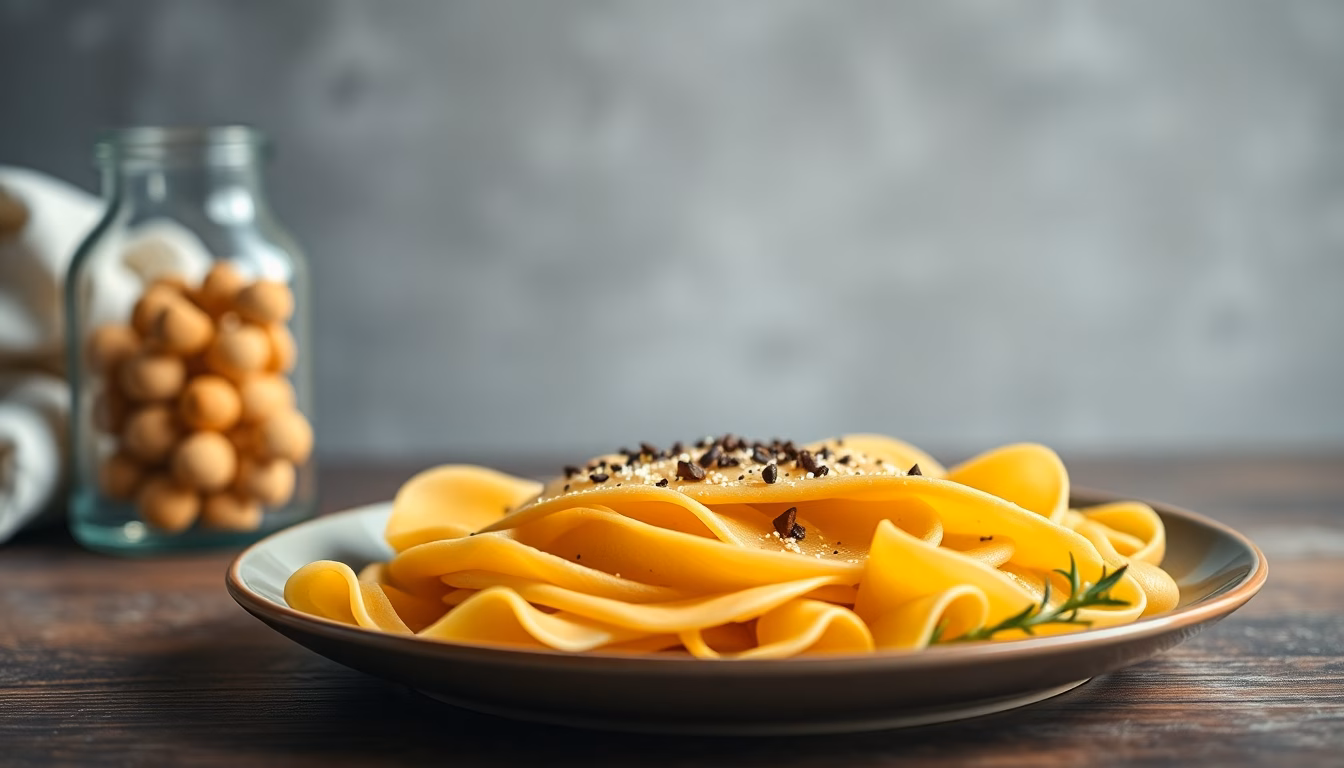 assiette de pâtes savoureuse