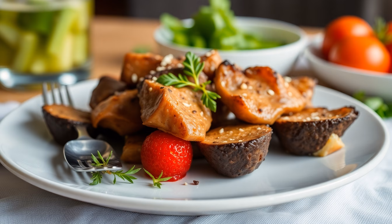 plat coloré et appétissant avec ingrédients frais