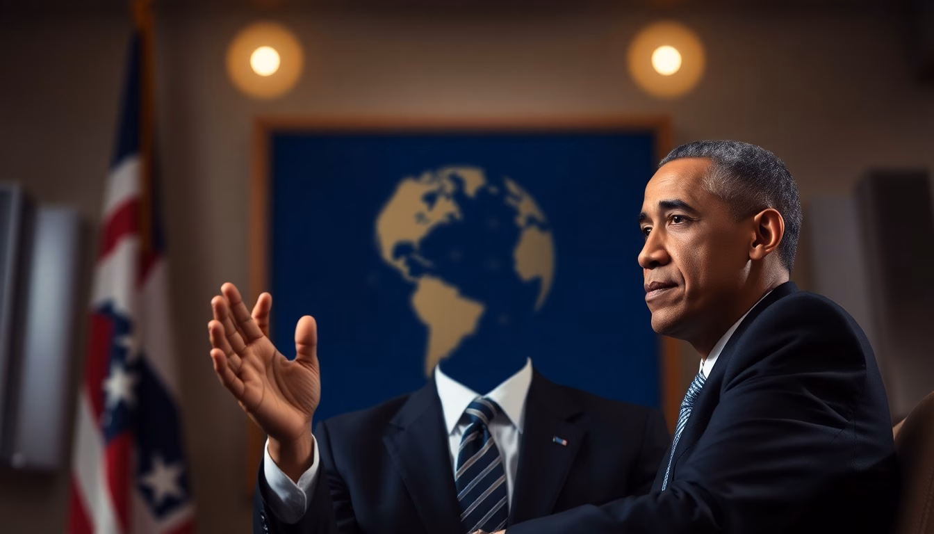 Barack Obama pensif