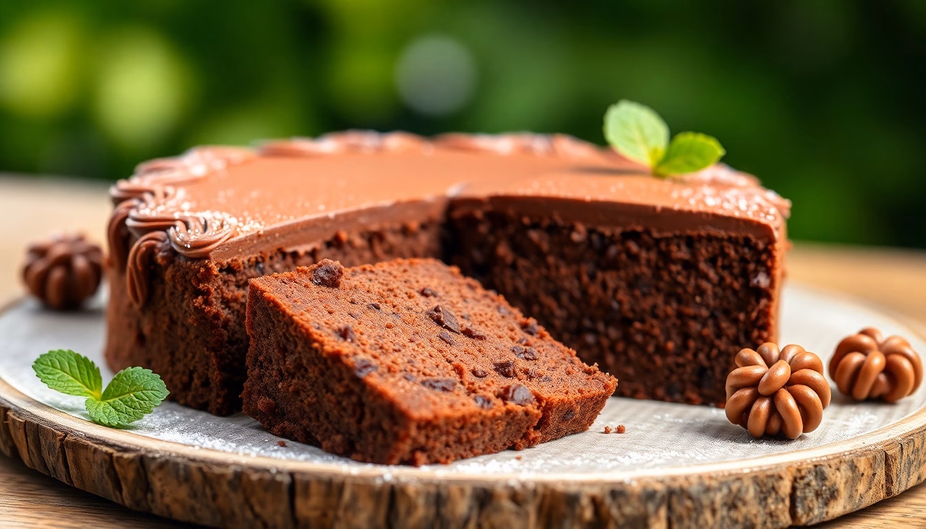 part de gâteau au chocolat dégoulinant