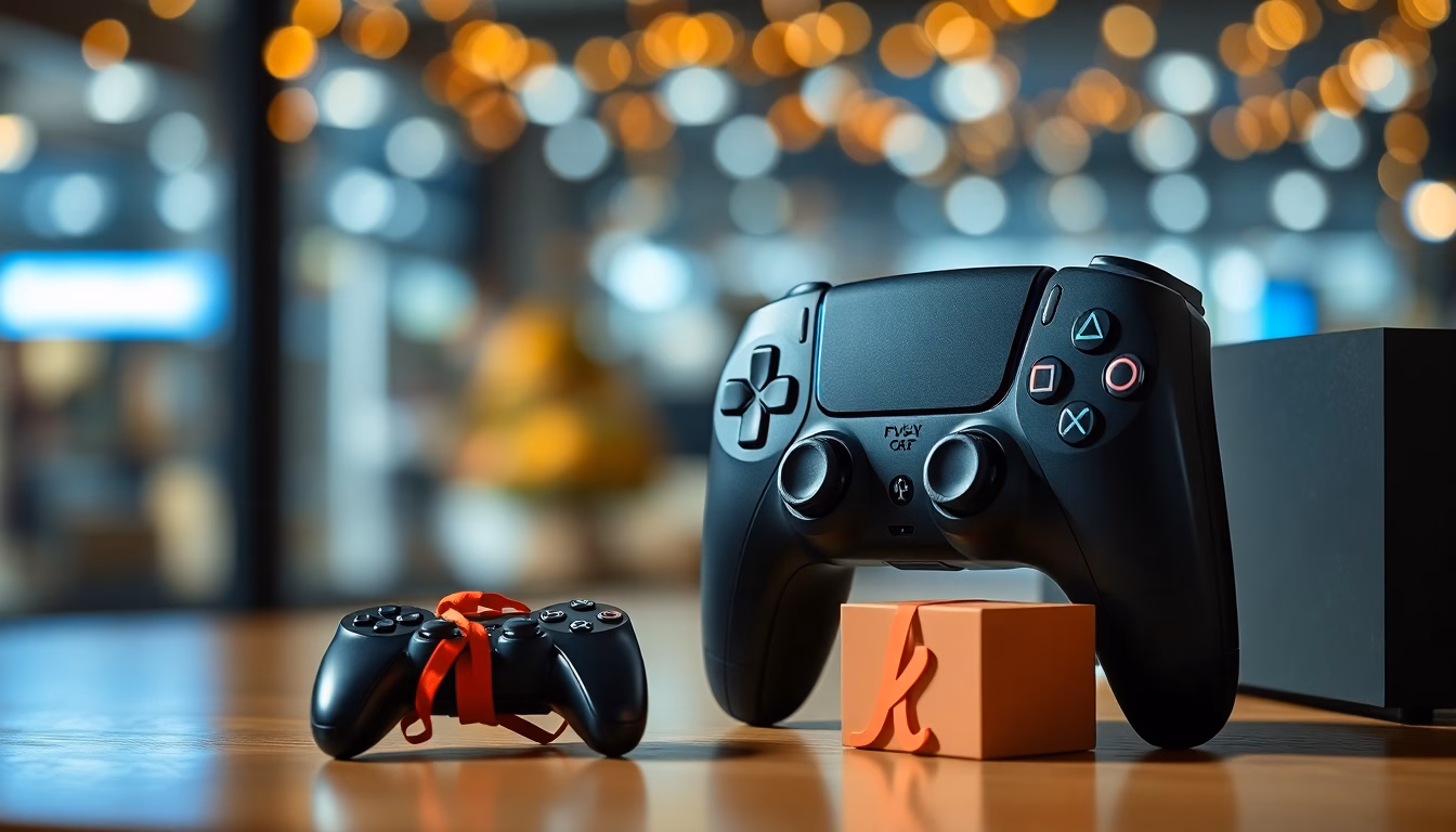 Console PS5 avec étiquettes de réduction