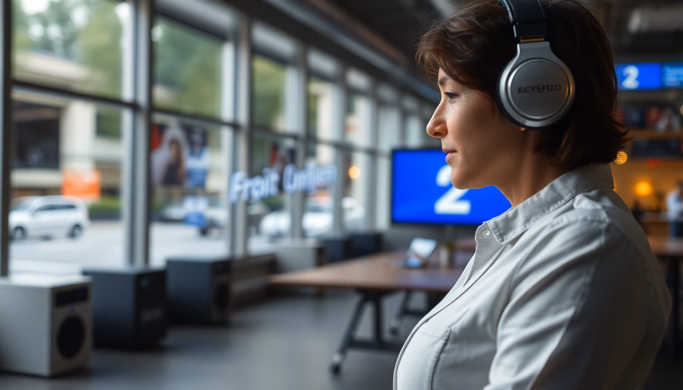 Façade du bâtiment de France 2 avec feux d'artifice discrets