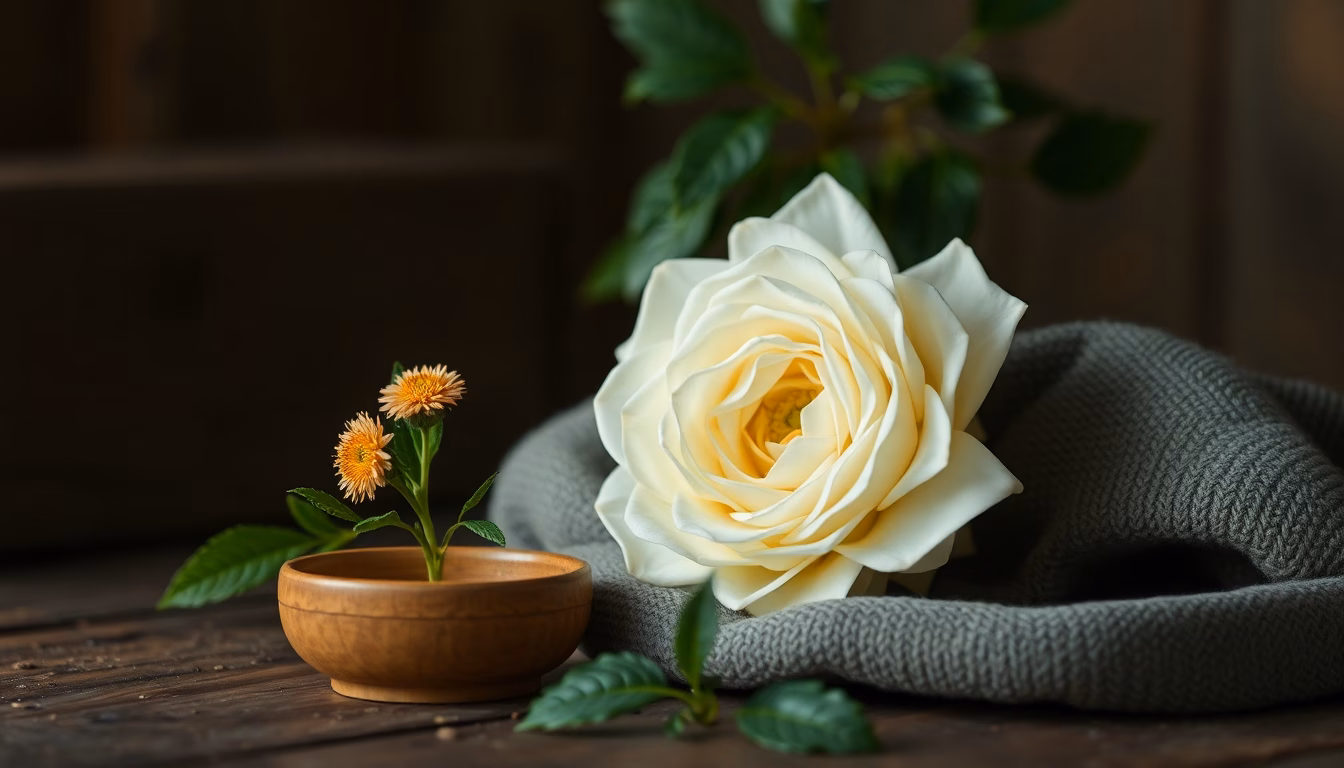 Personne méditant dans un jardin