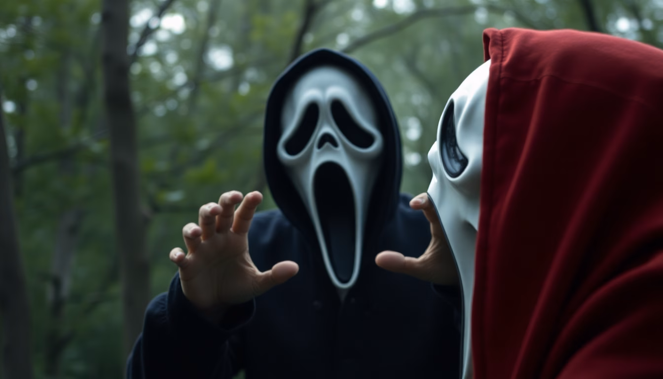 Affiche du film Scream 7 avec le masque emblématique