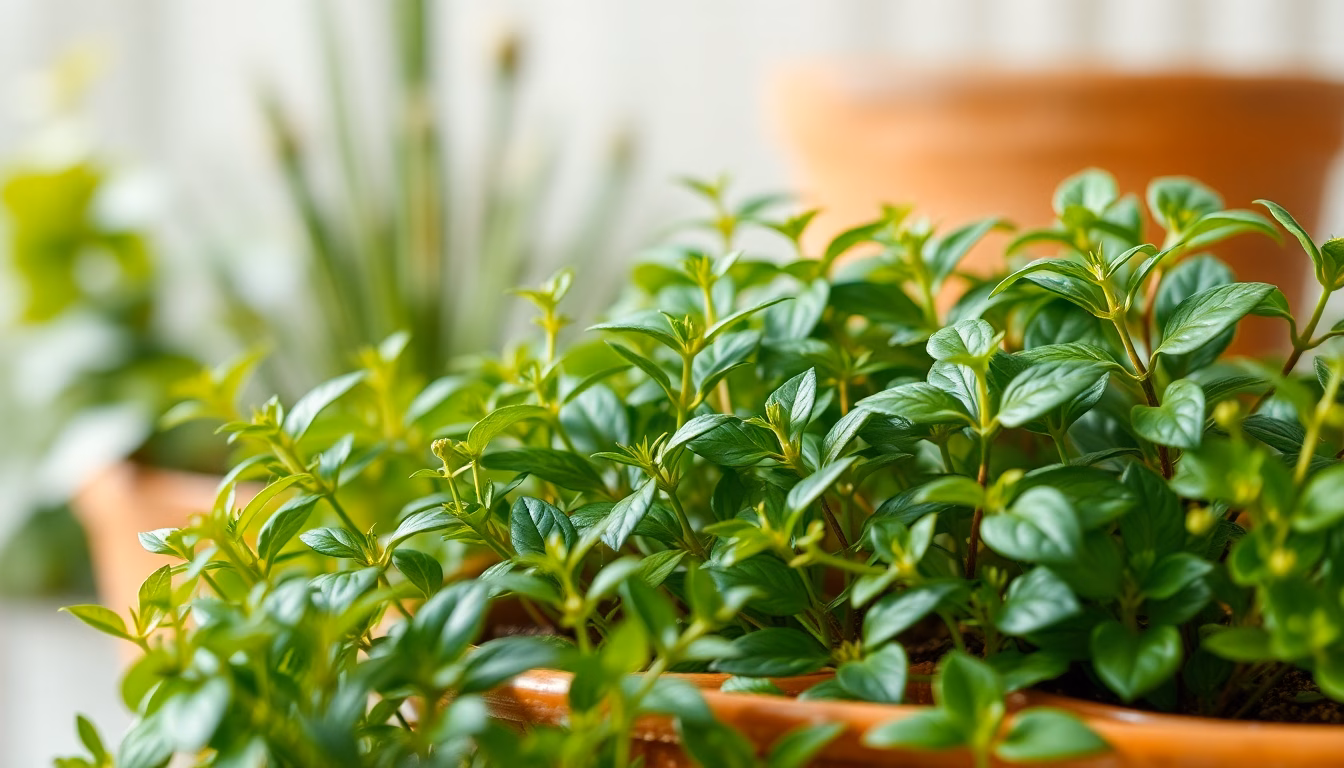 main arrosant une plante verte